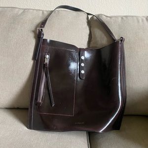 All Saints leather shoulder bag.